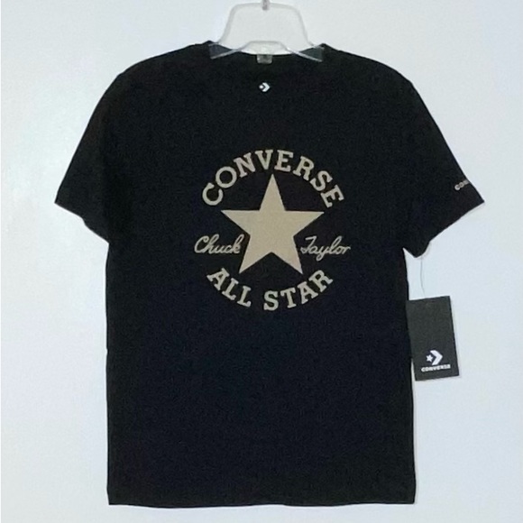 Converse Black Short Sleeve Tee with Star Logo - Picture 1 of 4